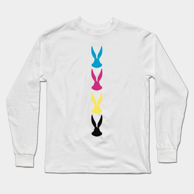 CMYK Rabbit Long Sleeve T-Shirt by liquidsouldes